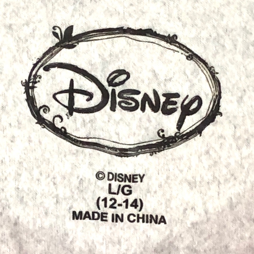 Disney Gray Tee Sleepwear Top Size L Girls (12-14) - Picture 4 of 5